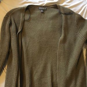 Forest green cardigan